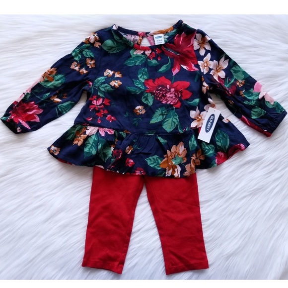 Old Navy Other - NWT Old Navy Floral Outfit Set Size 12-18 Months